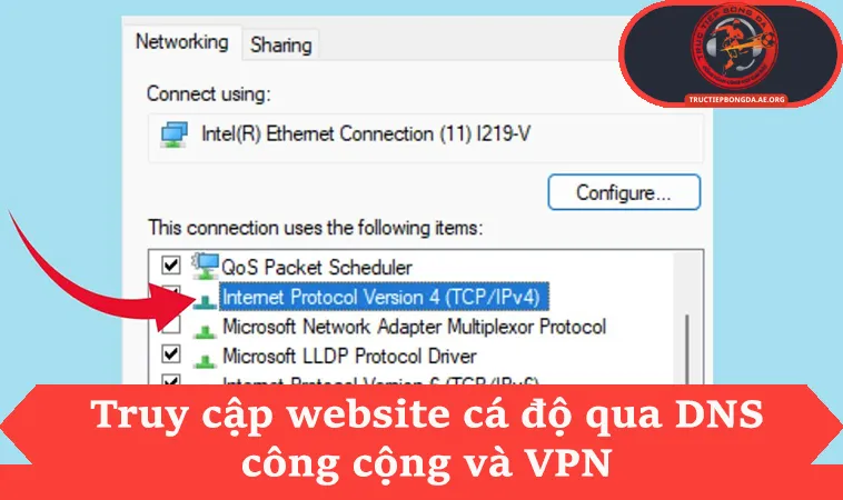 Truy cập website cá độ qua DNS công cộng và VPN